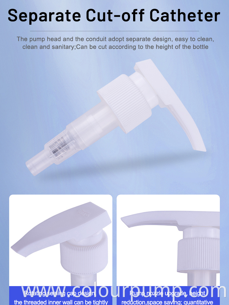 Plastic Liquid Soap Pumps Hand Sanitizer Pump White Lotion Pump